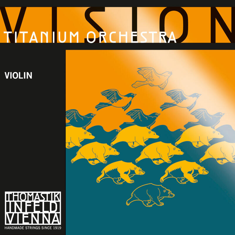 Vision Titanium Orchestra Violin Strings, 4/4 Strings, Bows & More