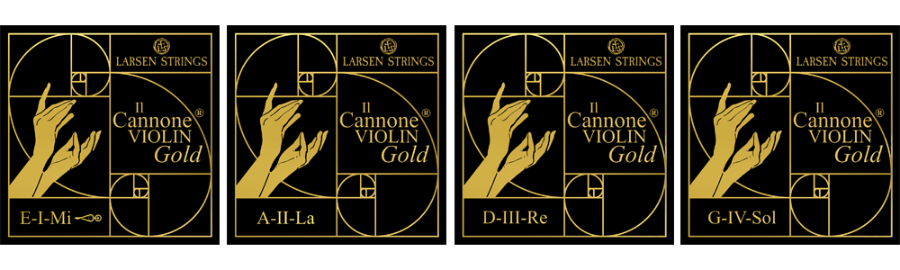 Larsen IL CANNONE GOLD Violin Strings, 4/4