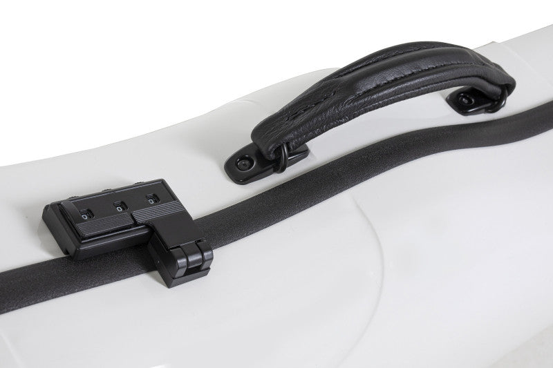 GEWA Air 2.0 Adjustable Viola Case - White - lock & handle