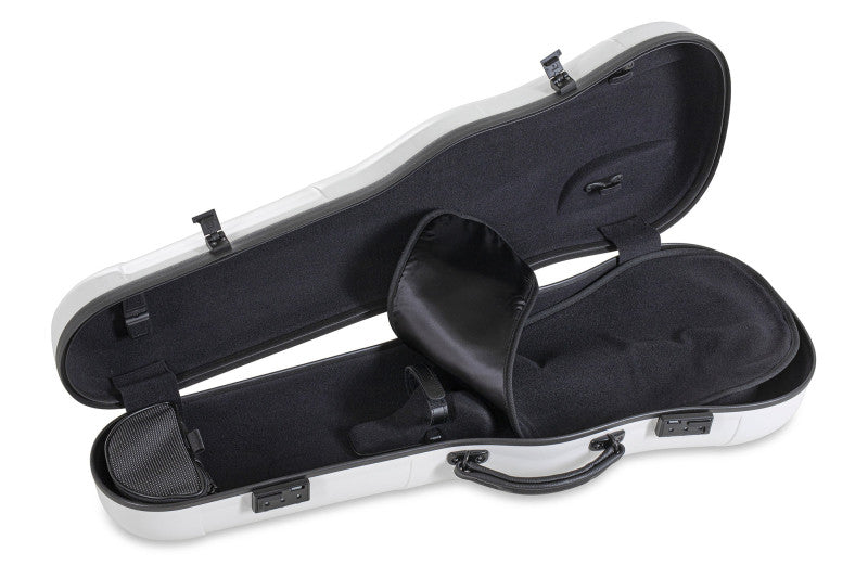 GEWA Air 2.0 Adjustable Viola Case - White - open, black interior