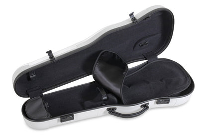 GEWA Air 2.0 Adjustable Viola Case - White - open, black interior