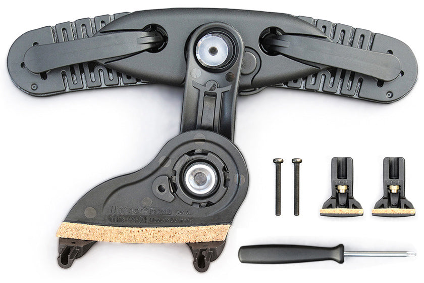 Wittner Isny Violin Shoulder Rest, 4/4-3/4, with a screwdriver and mounting parts