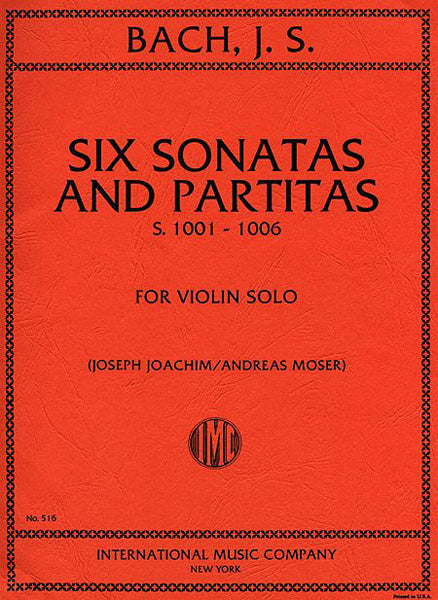 BACH, J. S. - 6 Sonatas & Partitas for Violin Solo, S. 1001-1006