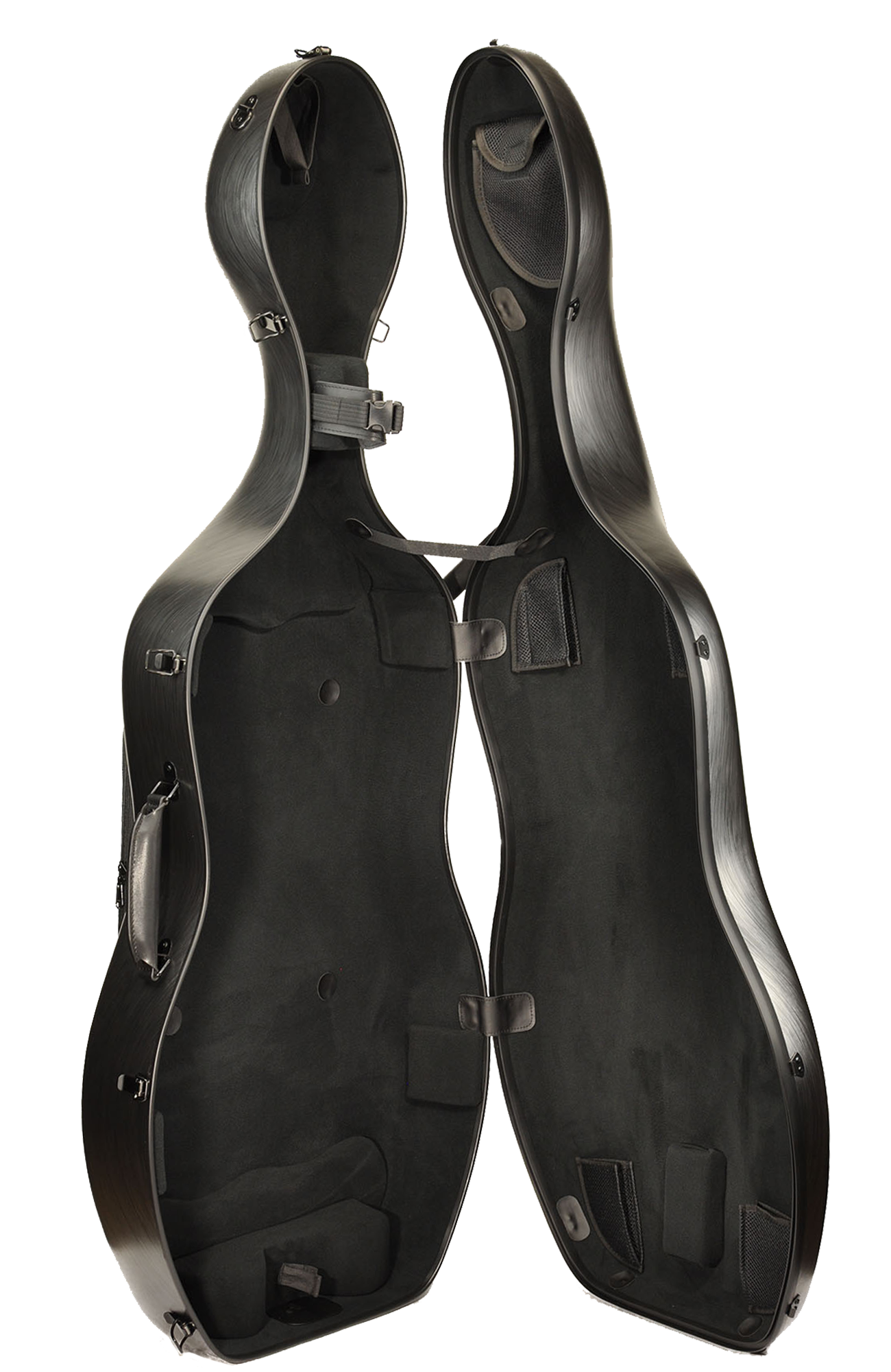 Primo 6360 Étui pour violoncelle en polycarbonate avec roulettes, 4/4