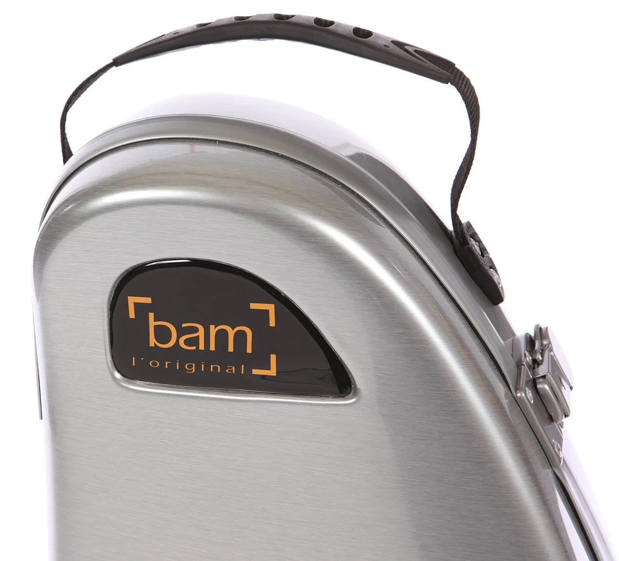BAM La Defense Hightech Alto Saxophone Case with pocket - Brushed Aluminum