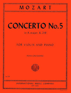 Mozart, Wolfgang Amadeus - Concerto No. 5 in G major, K. 219 (Cadenzas by Joseph Joachim )