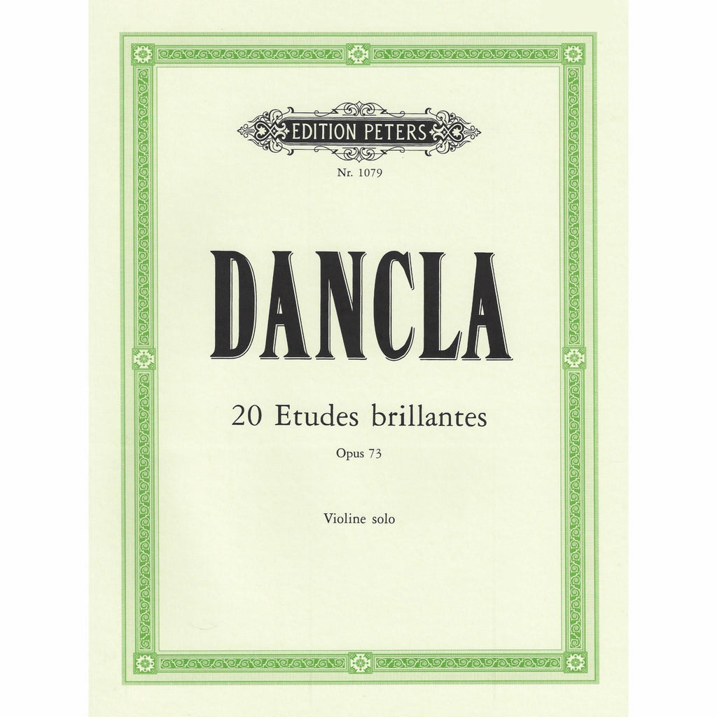 Charles Dancla: 20 Etudes Brillantes for Violin, Op. 73
