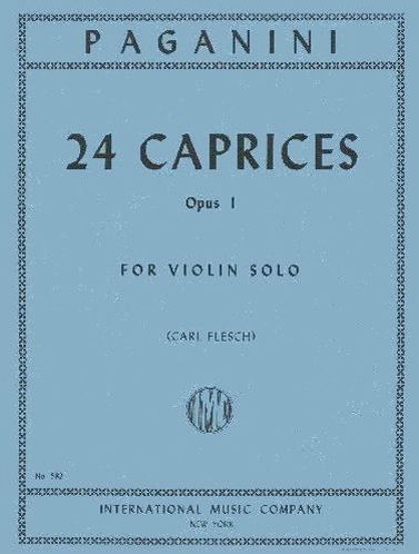 Paganini, Niccolo - 24 Caprices for Violin Solo, edited by Carl Flesch