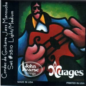 John Pearse Nuages ​​"Cordes de Guitare Jazz Manouche" Cordes de Guitare Jazz Manouche